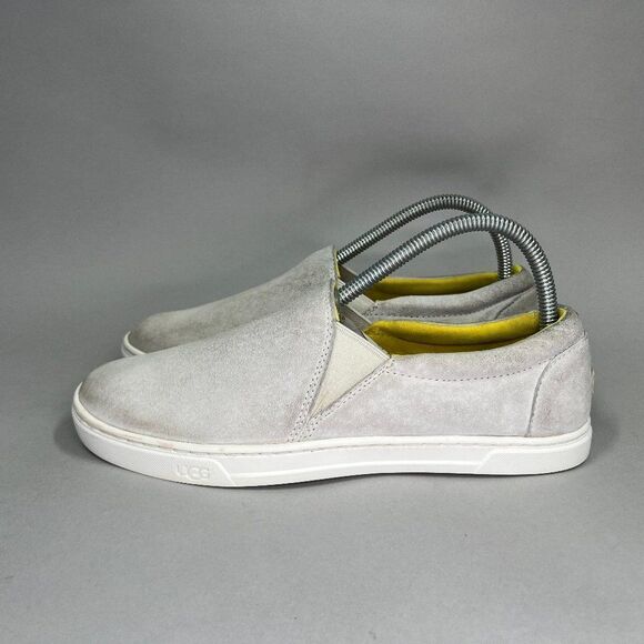 UGG Kitlyn Shoes Women's Size 8 Grey Suede Classic Slip On Loafers Sneakers - Picture 4 of 10